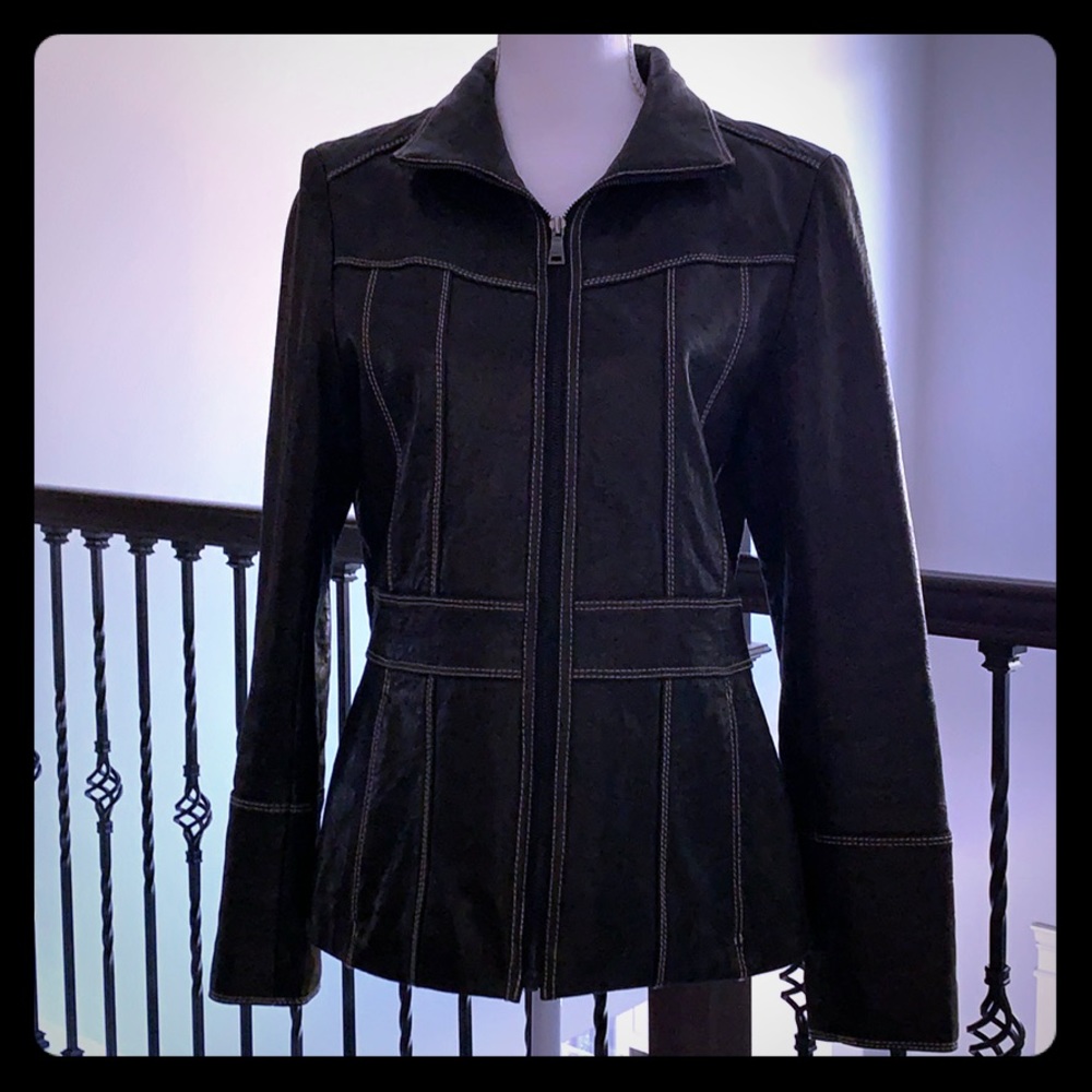 Marc New York Leather Lined Jacket - Medium